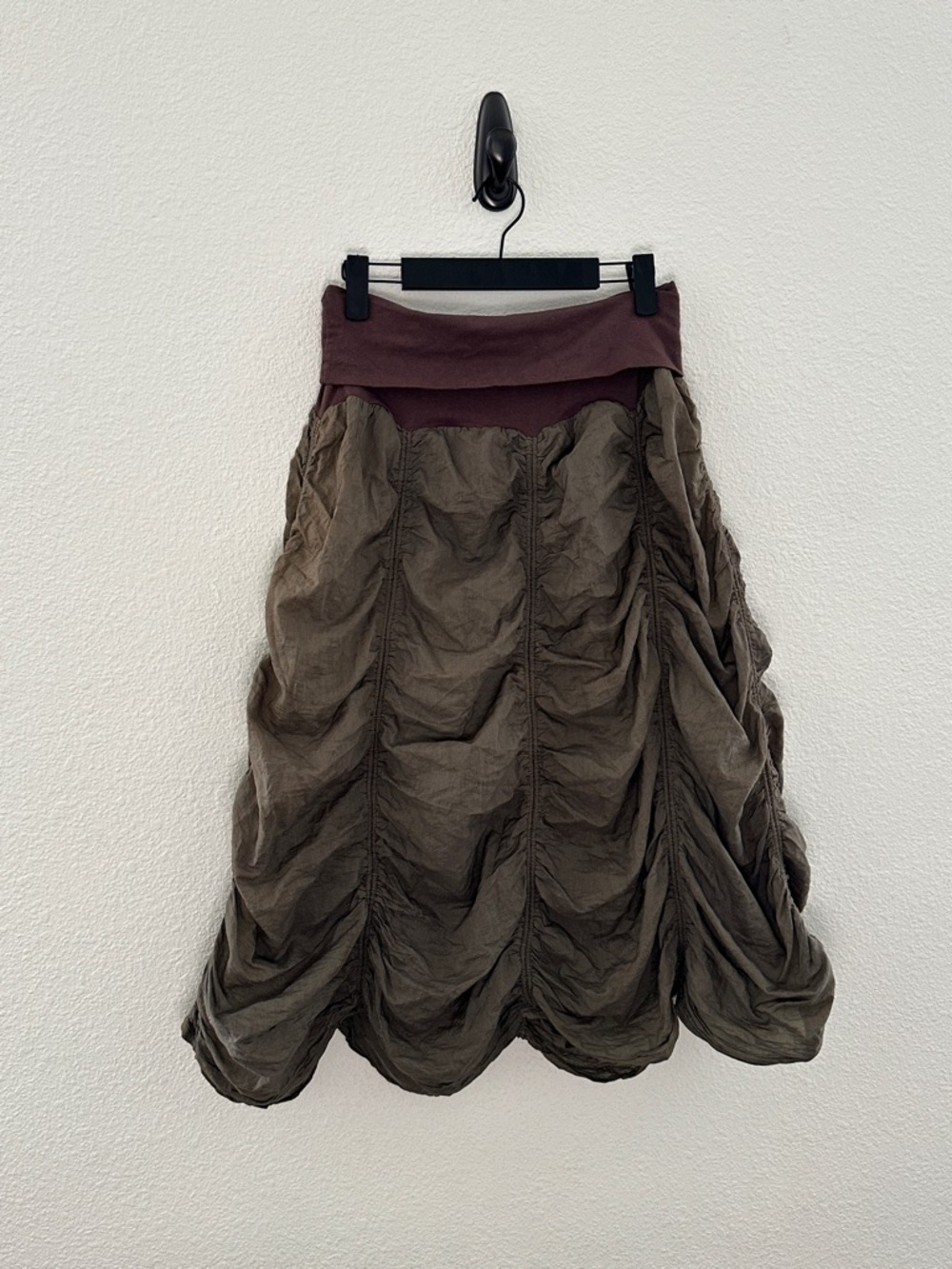 *Unavailable* Cute Options Olive Green Parachute Skirt Ruched Balloon Hem